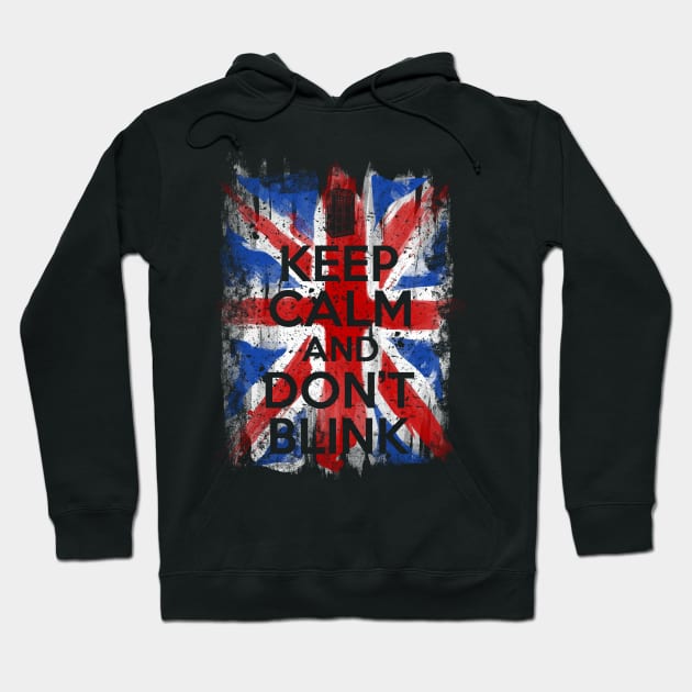 Keep calm and don't blink Hoodie by Bomdesignz